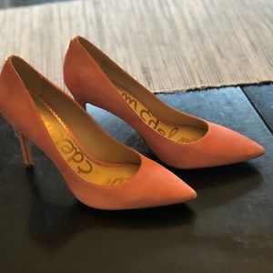 Sam Edelman Hazel True Pink Suede Pumps